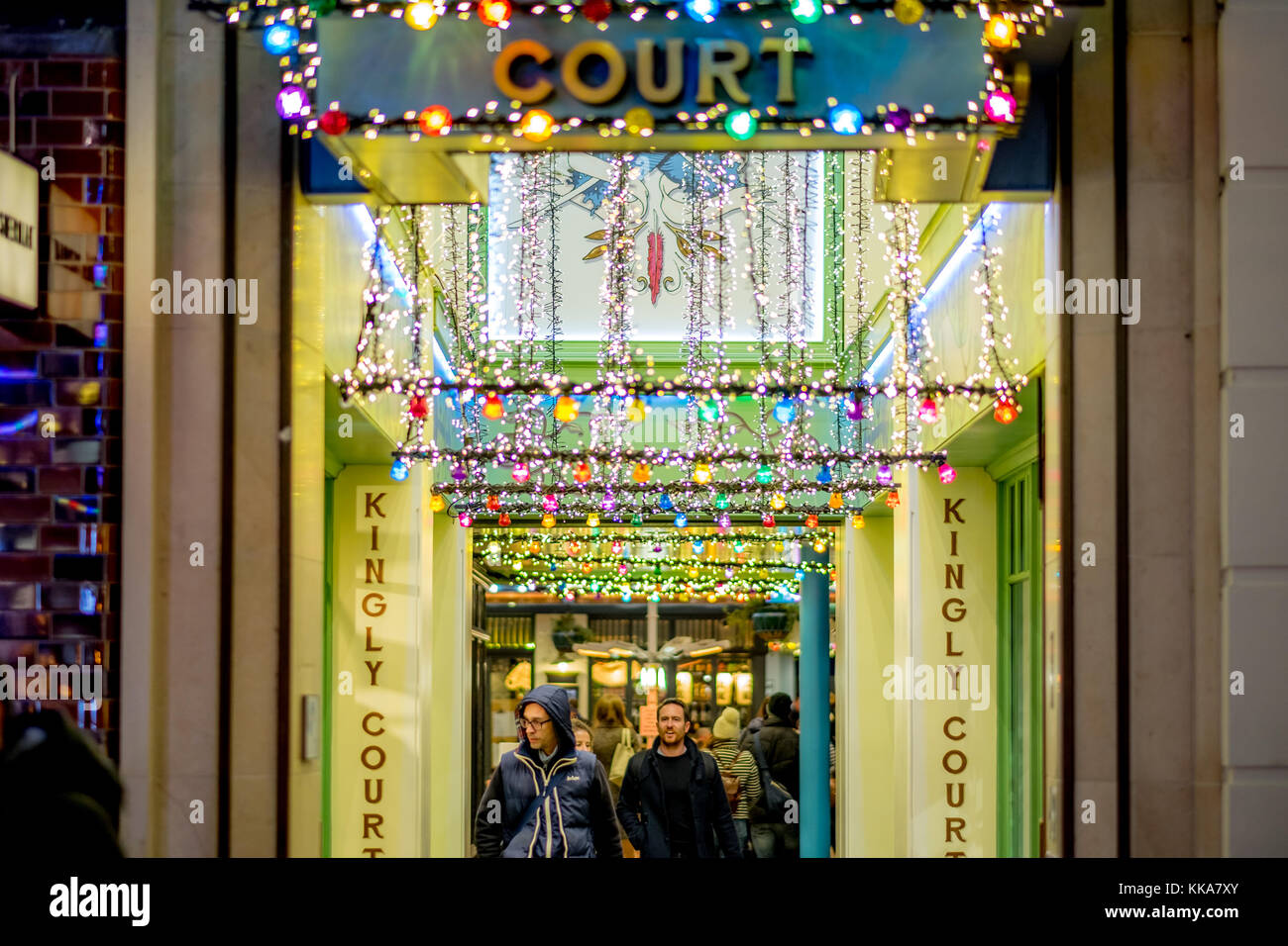 Londra Christmas Carnaby Foto Stock
