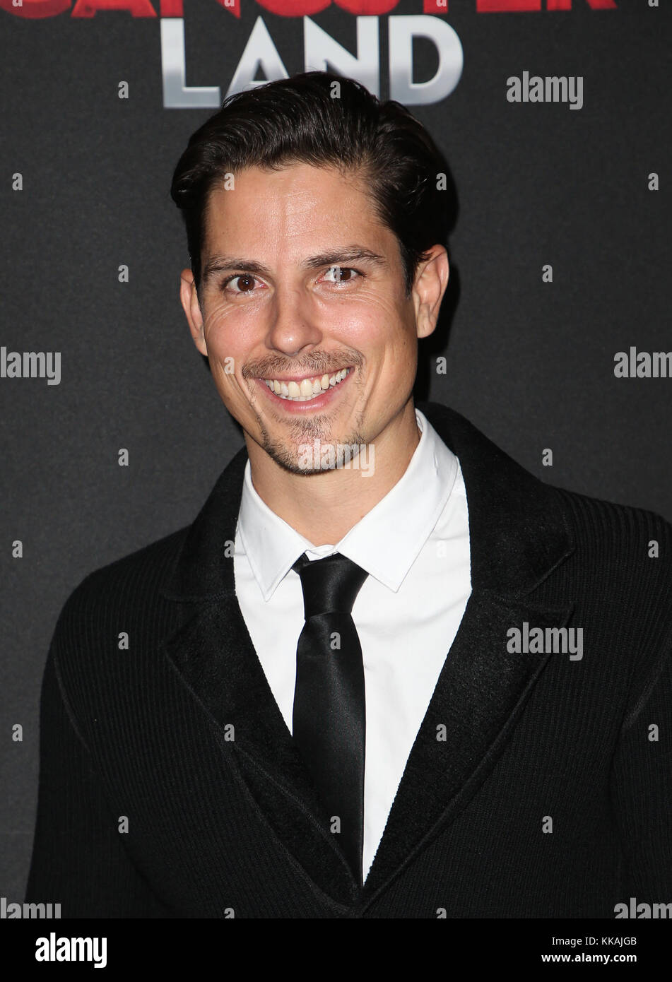 Hollywood, Ca. 29th novembre 2017. Sean Faris, in occasione della prima edizione del "Gangster Land" di Cinedigm presso il Teatro Egiziano di Hollywood, California, il 29 novembre 2017. Credito: Faye Sadou/Media Punch/Alamy Live News Foto Stock