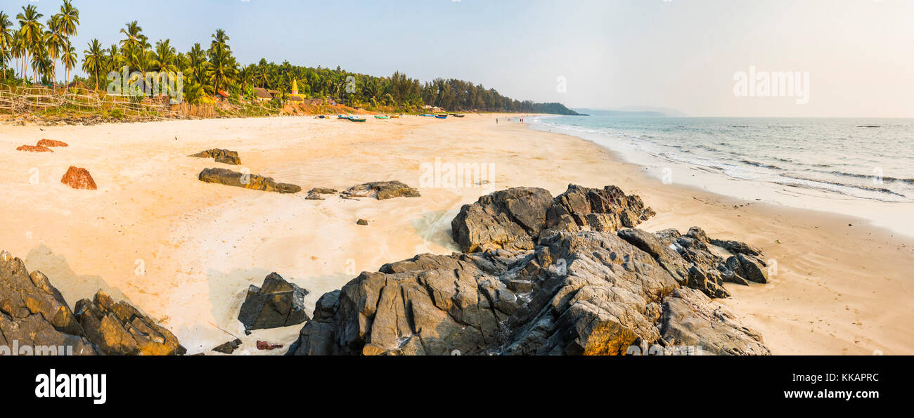 Talpona beach, a sud di Goa, India, Asia Foto Stock