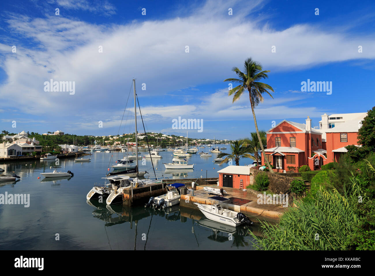 Harbour, Hamilton City, Pembroke Parish, Bermuda, Atlantic, America centrale Foto Stock
