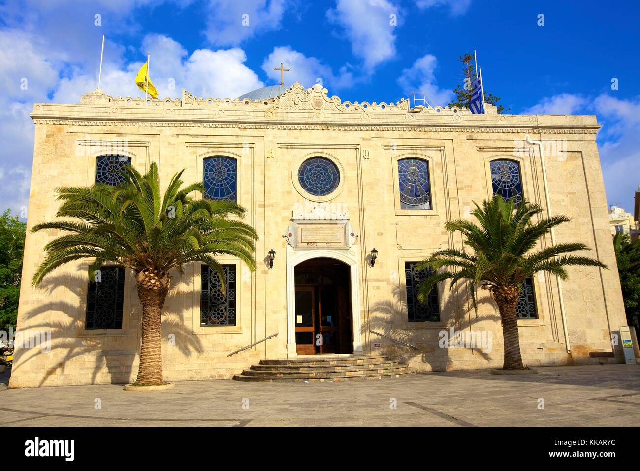 La Basilica di San Tito, Heraklion, Creta, Isole Greche, Grecia, Europa Foto Stock