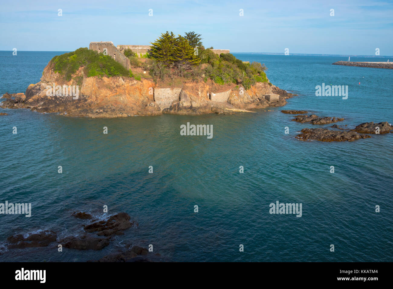 Saint Quai Portrieux (St. Quay Portrieux), la costa verso Paimpol, Cotes d'Armor Bretagna, Francia, Europa Foto Stock