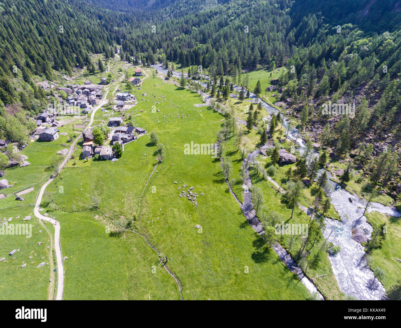 Valmasino - Riserva naturale della Val di Mello Foto Stock