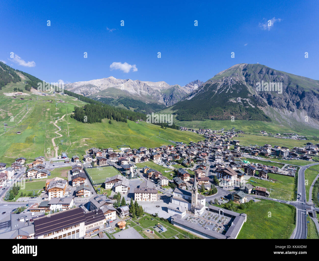 Livigno - Turismo in Valtellina Foto Stock