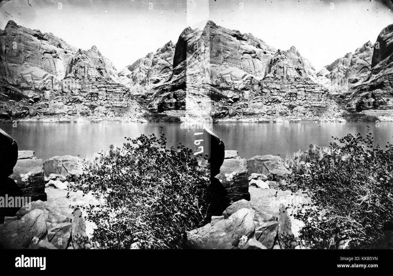 Il fiume Colorado in Glen Canyon. Immagine cortesia USGS. 1872. Foto Stock