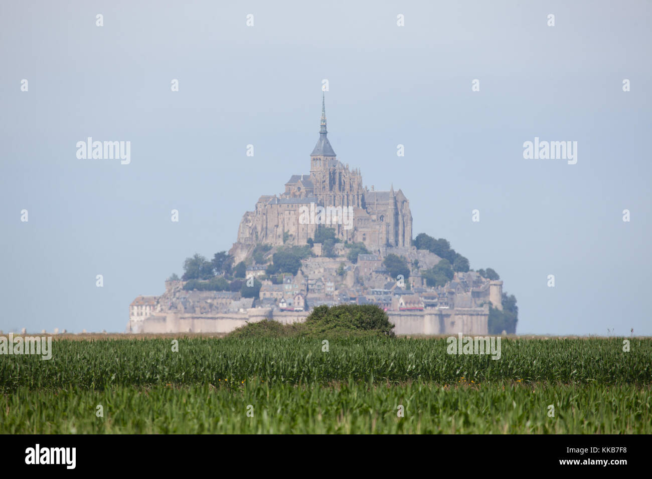 Mont Saint Michel, in Normandia, Francia, Europa. Foto Stock
