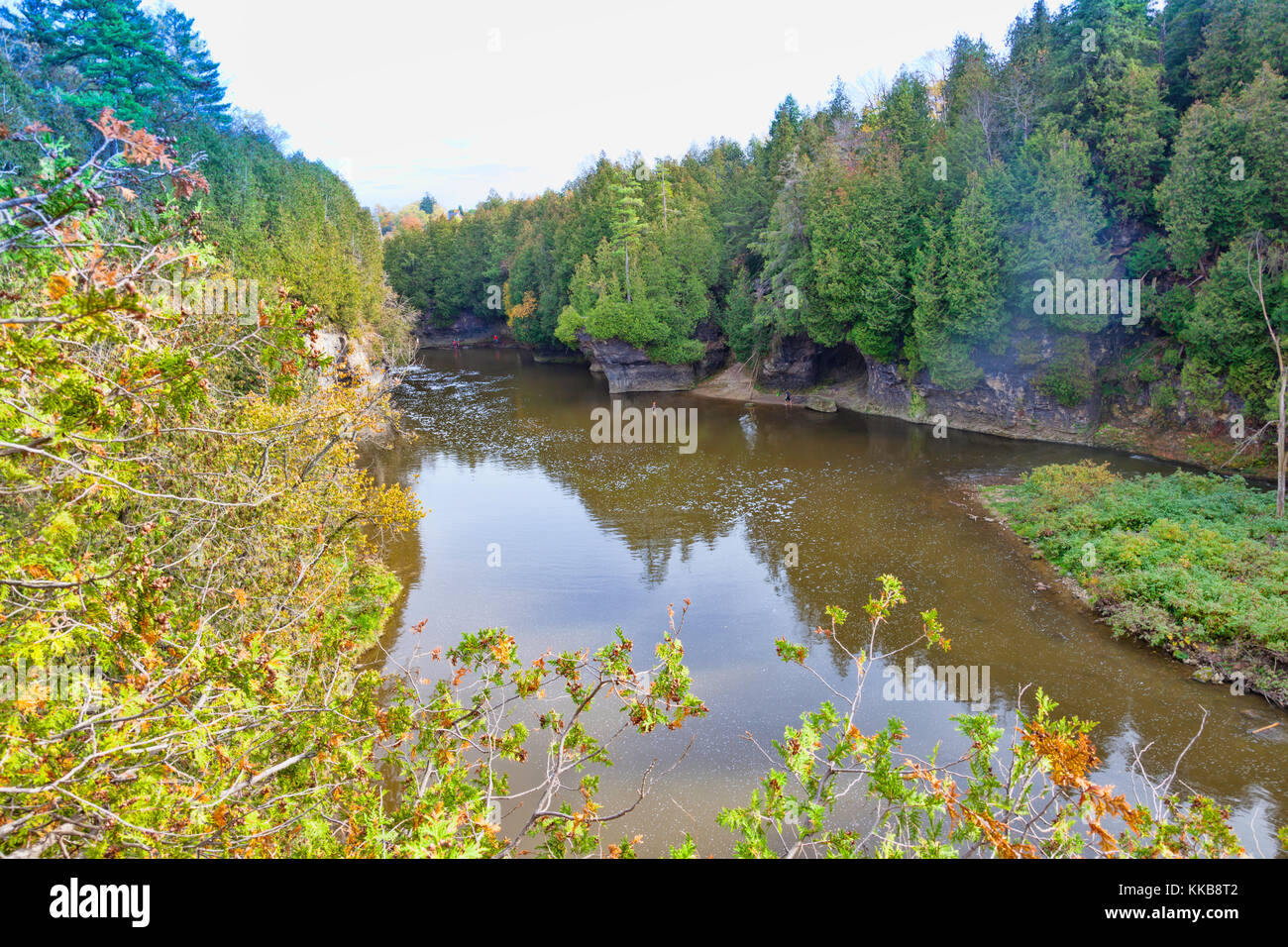 Elora gorge,grand river, ontario, Canada, America del nord Foto Stock