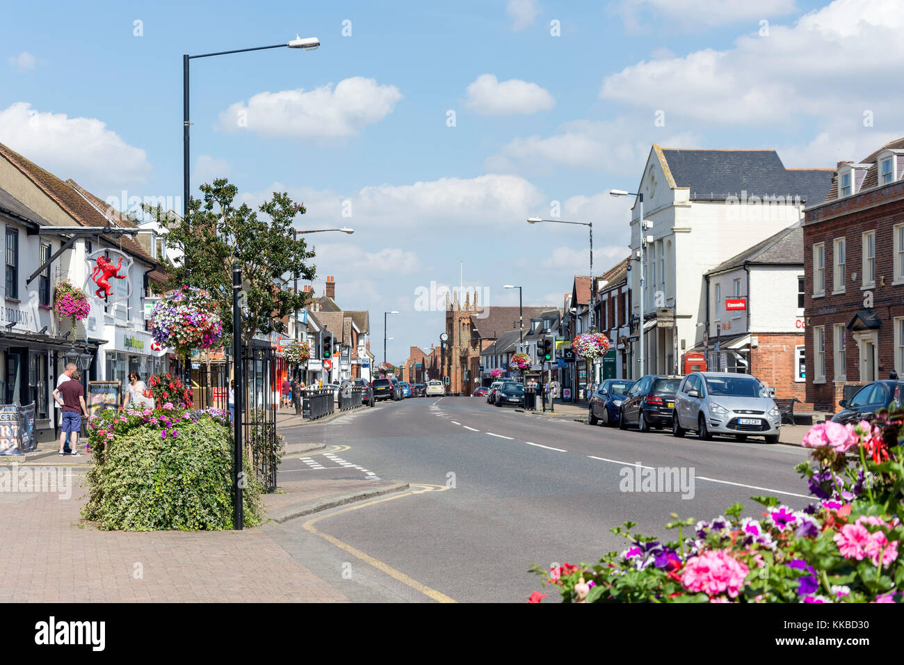 High Street, Billericay, Essex, Inghilterra, Regno Unito Foto Stock