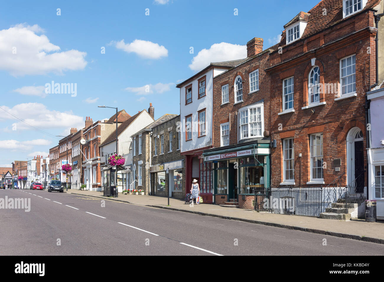 Newland Street, Witham, Essex, Inghilterra, Regno Unito Foto Stock