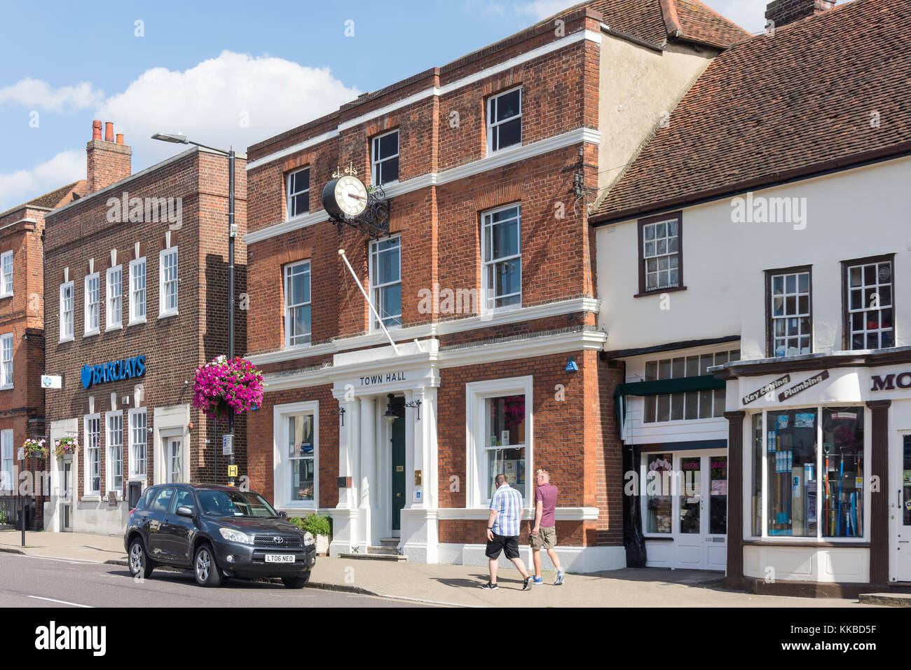 Witham Consiglio comunale locale competente. Town Hall, Newland Street, Witham, Essex, Inghilterra, Regno Unito Foto Stock