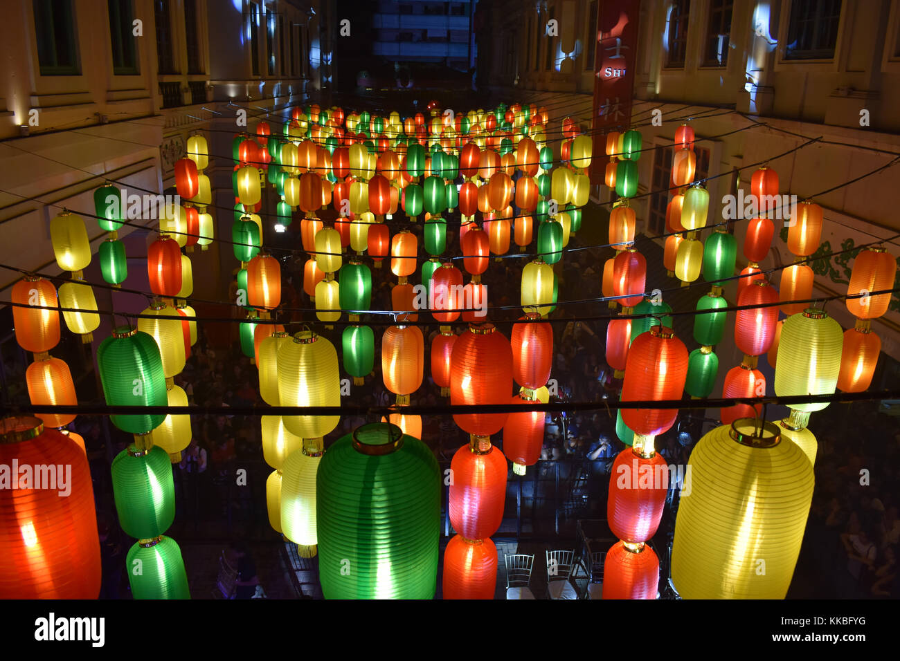 Le lanterne cinesi in Binondo Foto Stock