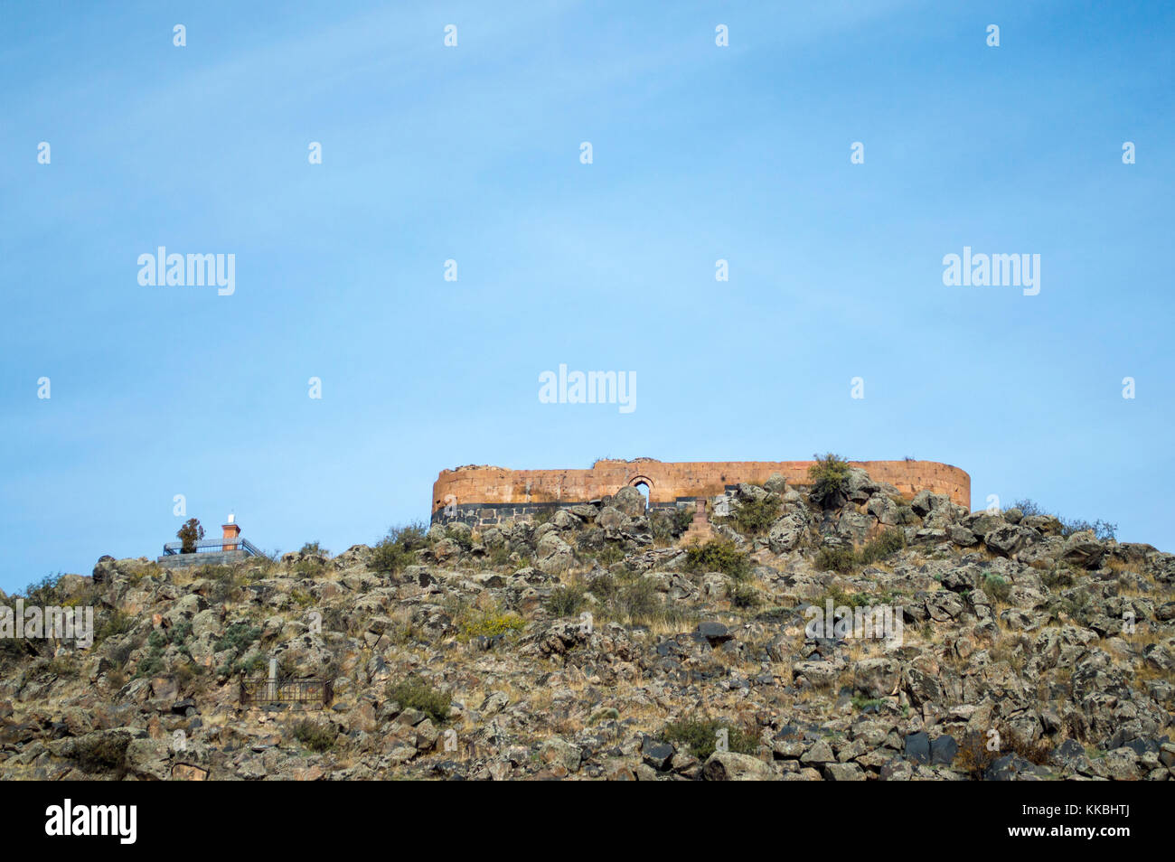 Kosh, Armenia - Novembre 14, 2017: XIII secolo kosh fortezza in Armenia Foto Stock