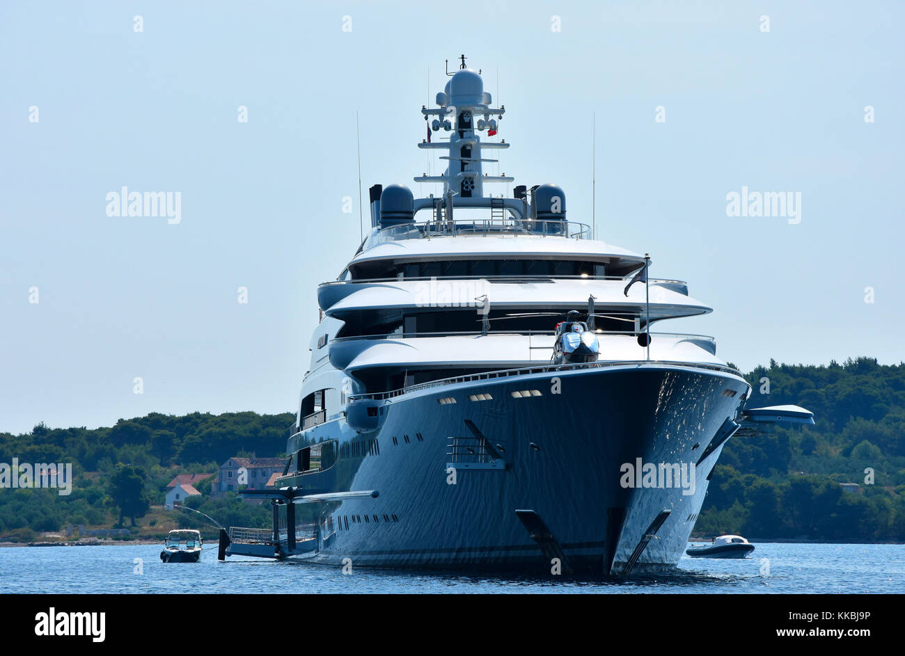 Ocean vittoria mega yacht, Zlarin Croazia Jun. 2017. Foto Stock