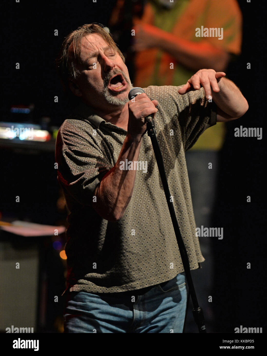 CORAL SPRINGS, Florida - GENNAIO 31: Southside Johnny of Southside Johnny and the Asbury Jukes si esibisce al Coral Springs Center for the Arts il 31 gennaio 2016 a Coral Springs, Florida persone: Southside Johnny Foto Stock