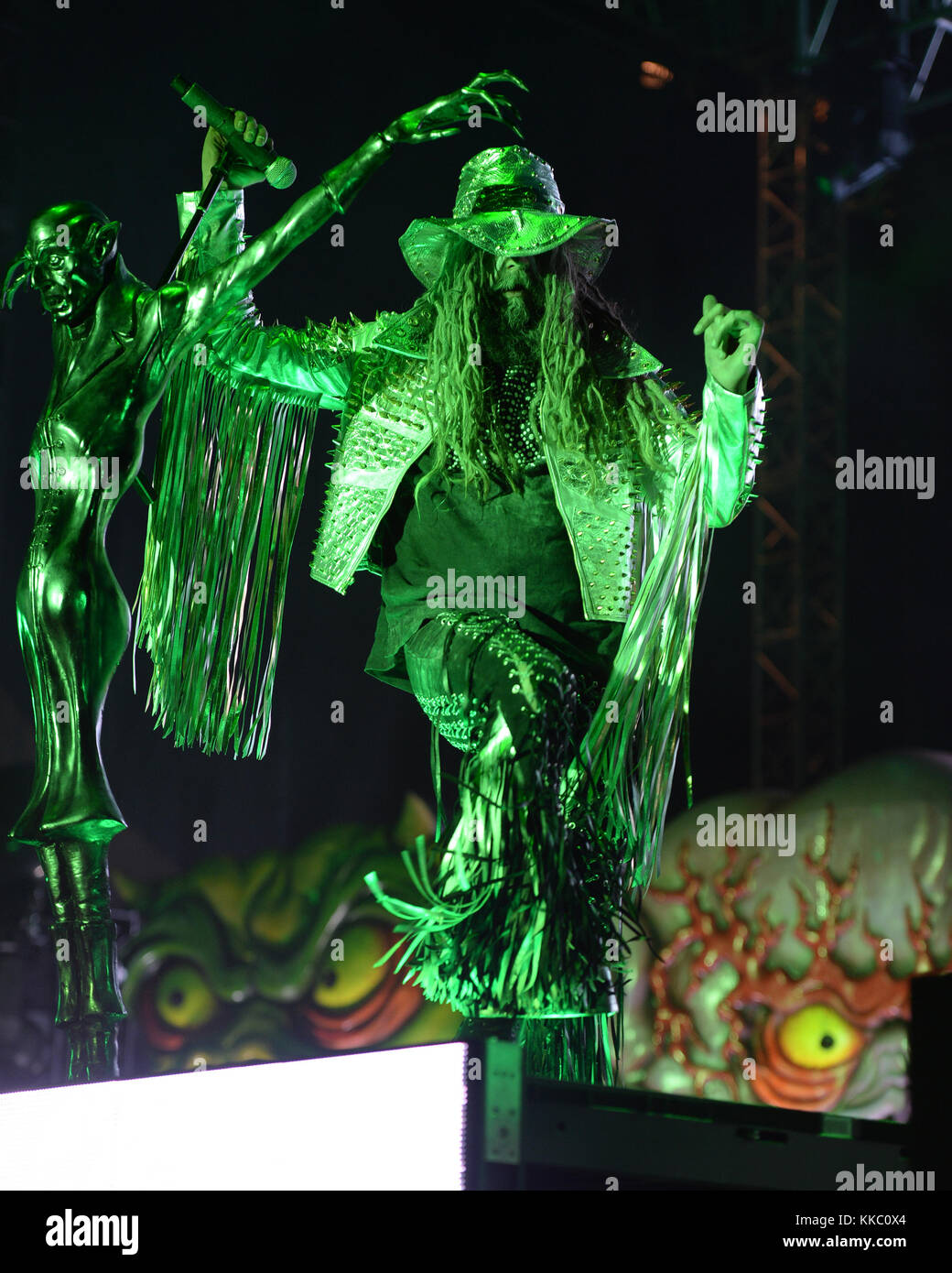 FORT MYERS, FL - 30 APRILE: Rob Zombie suona durante Fort Rock al parco Jet Blue il 30 aprile 2016 a Fort Myers, Florida persone: Rob Zombie Foto Stock