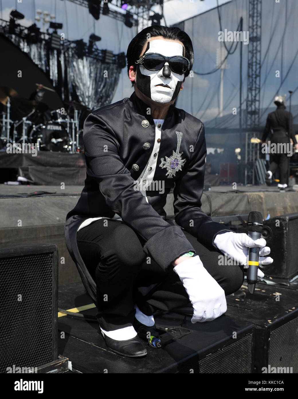 FORT MYERS, FL - 30 APRILE: Papa Emeritus III di Ghost si esibisce durante Fort Rock al Jet Blue Park il 30 aprile 2016 a Fort Myers, Florida People: Papa Emeritus III Foto Stock