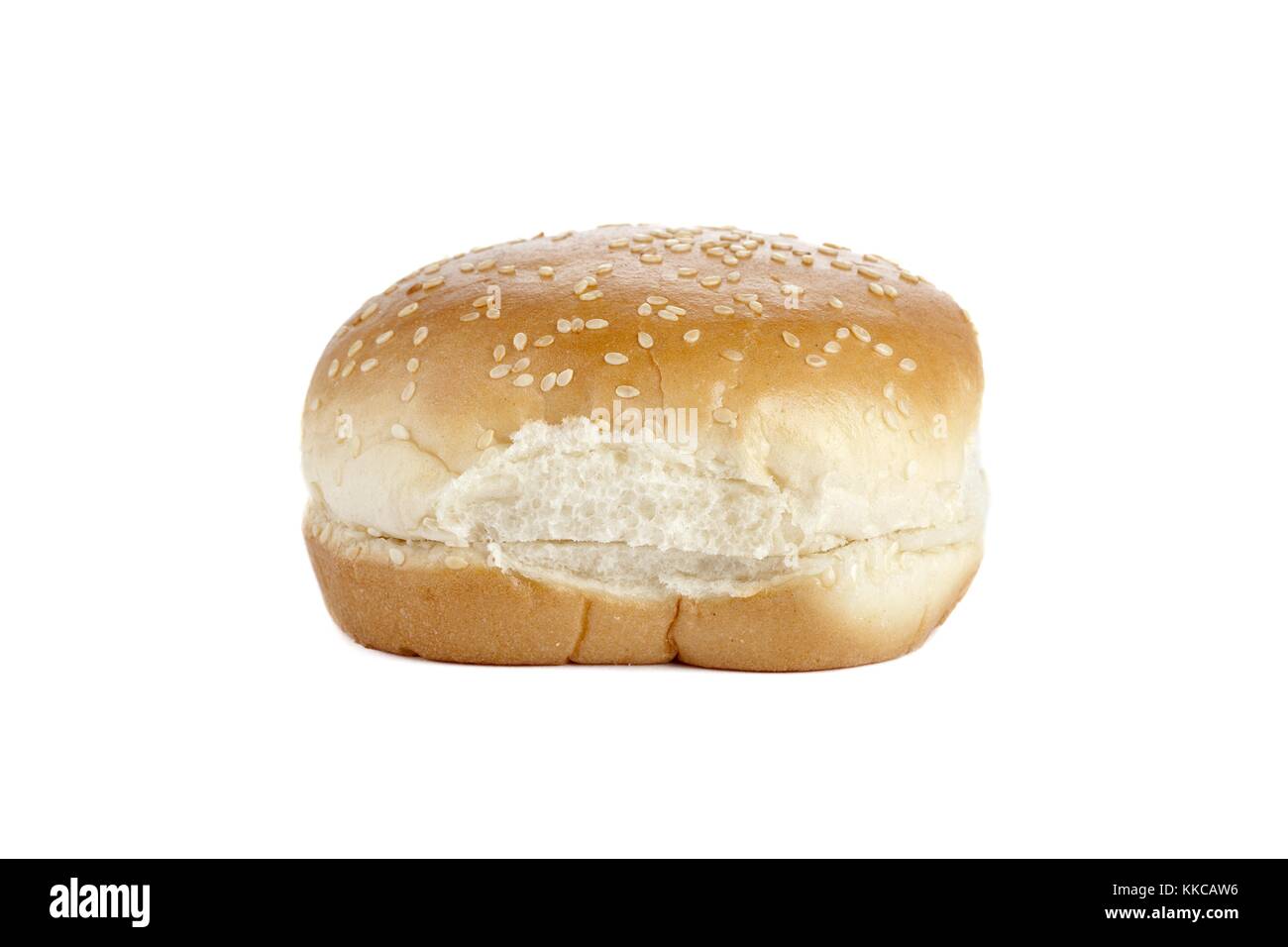 Hamburger bun con semi di sesamo Foto Stock