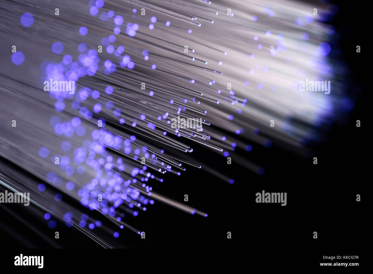 A banda larga in fibra, fibra di vetro Foto Stock