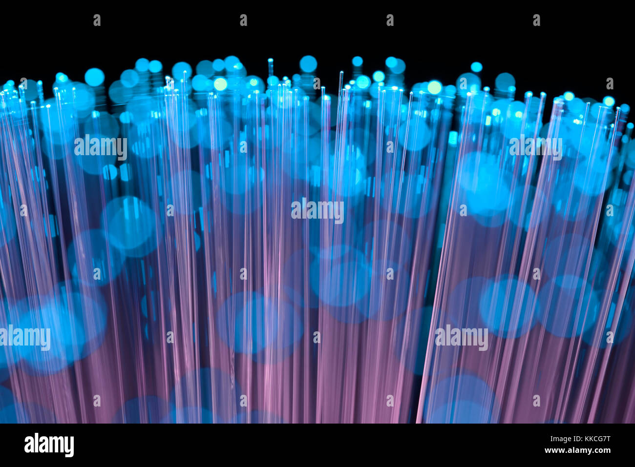 A banda larga in fibra, fibra di vetro Foto Stock