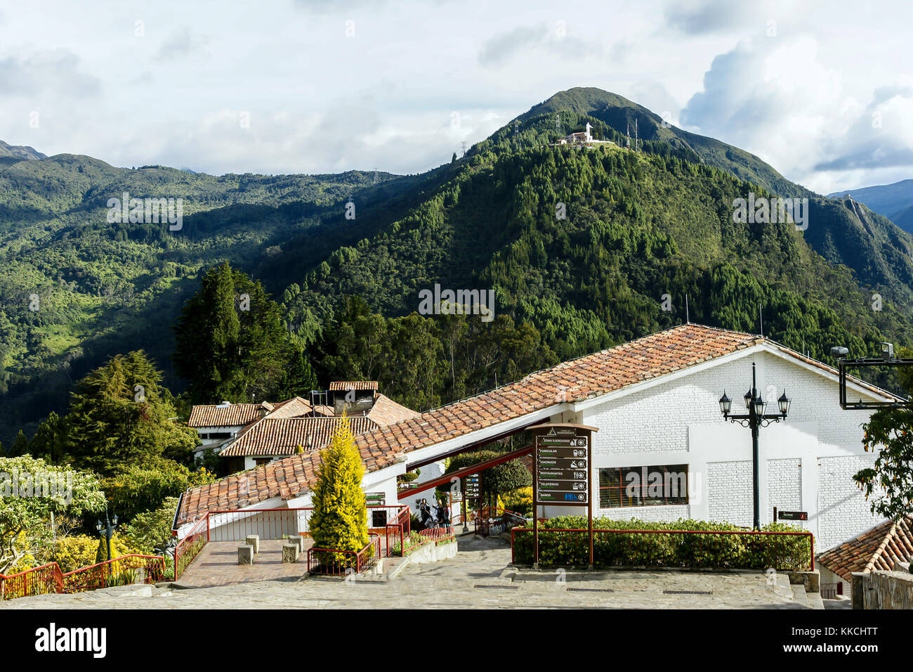 Colli orientali da Monserrate in Bogota Foto Stock