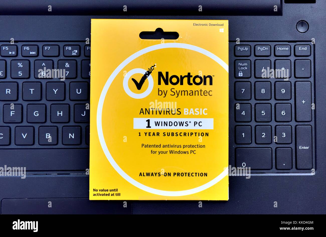 Norton antivirus di base per il download pack Foto Stock