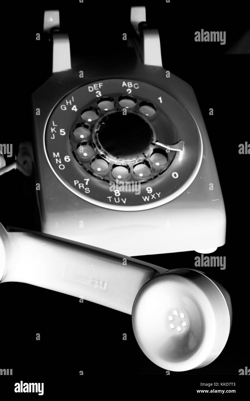 Telefono rotante Foto Stock