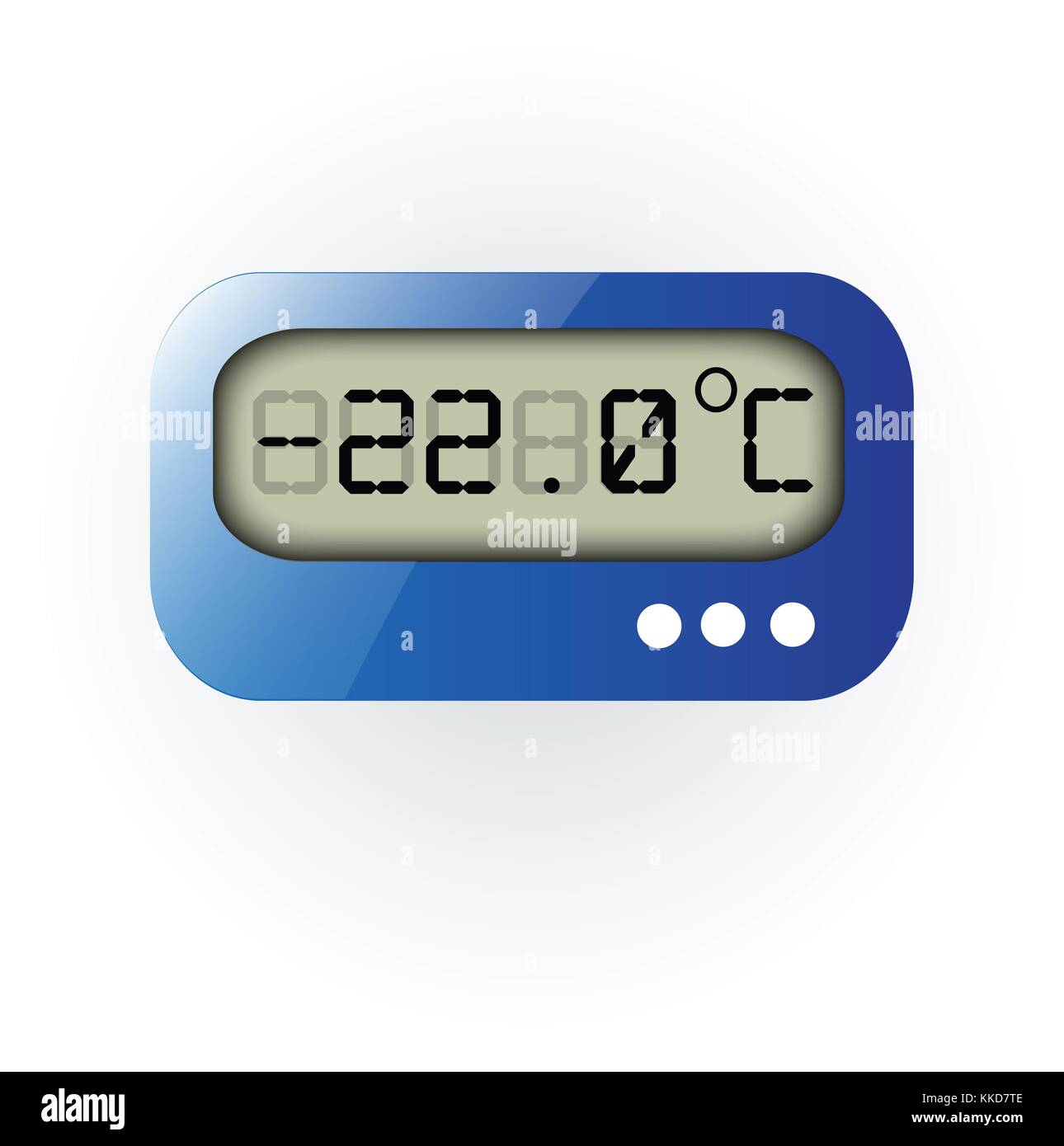 Set di web il termometro digitale icona Foto Stock
