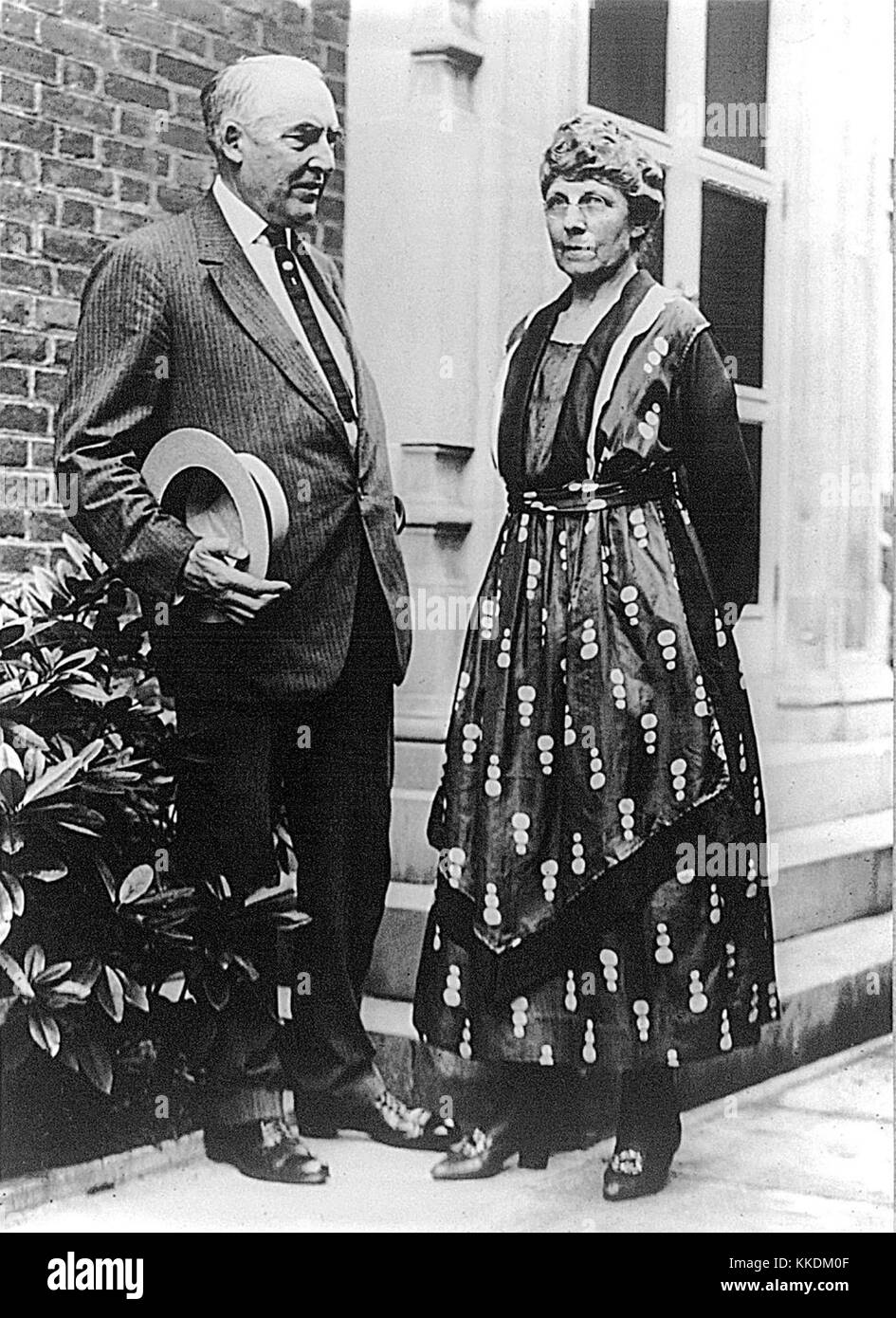 Presidente Warren G. Harding e la First Lady Firenze Harding Foto Stock