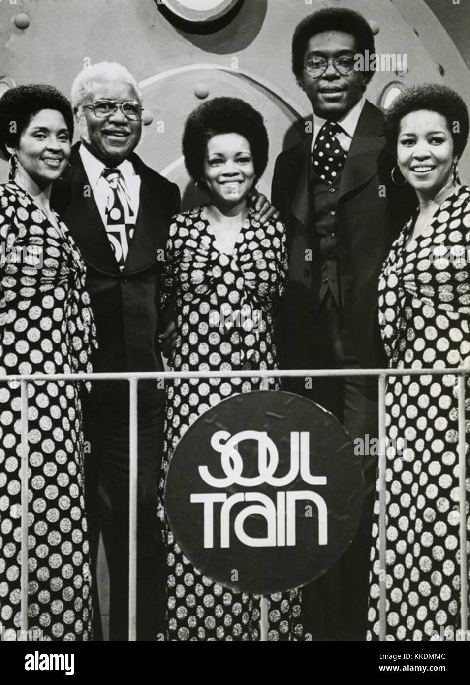 Cucitrice su cantanti Soul Train Foto Stock