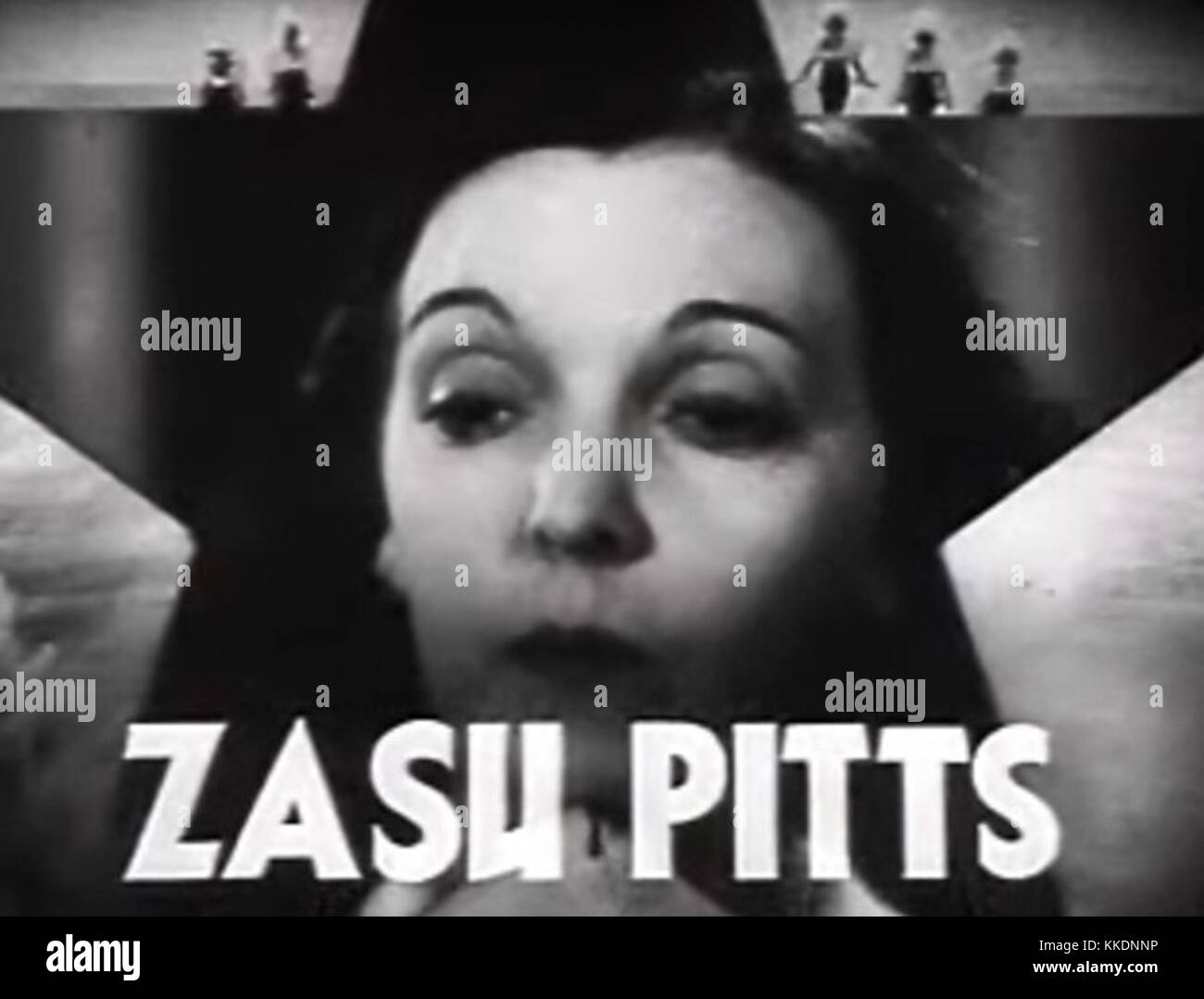 Zasu Pitts in Dames trailer Foto Stock
