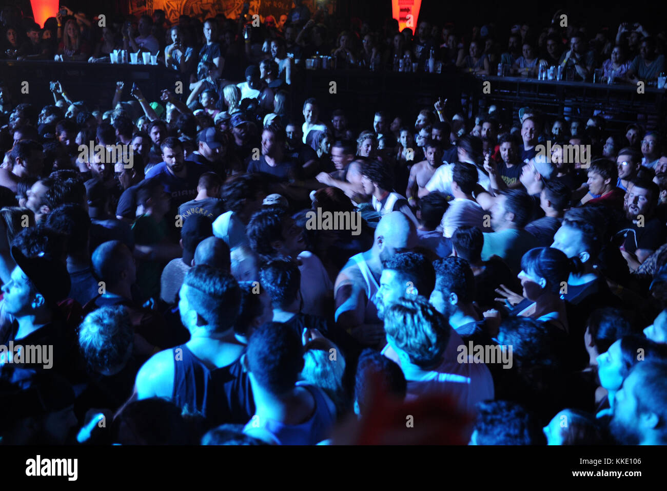 FORT LAUDERDALE FL - 14 OTTOBRE: Atmosphere of New Found Glory si esibisce al Revolution il 14 ottobre 2015 a Fort Lauderdale, Florida People: Atmosphere Foto Stock