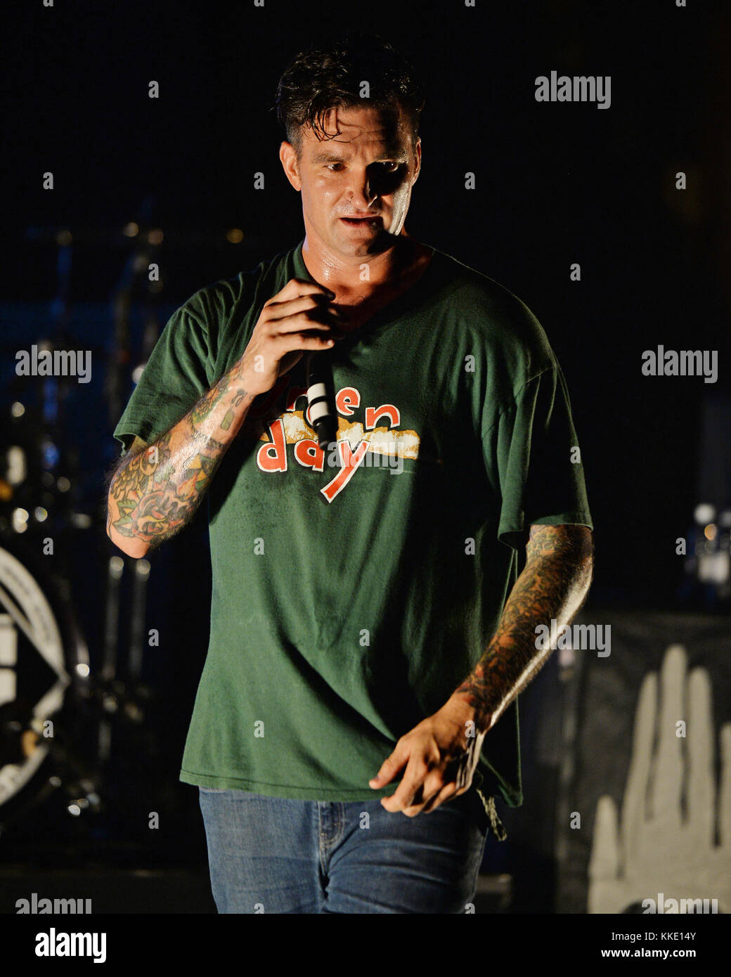 FORT LAUDERDALE FL - 14 OTTOBRE: Jordan Pundik of New Found Glory si esibisce al Revolution il 14 ottobre 2015 a Fort Lauderdale, Florida People: Jordan Pundik Foto Stock