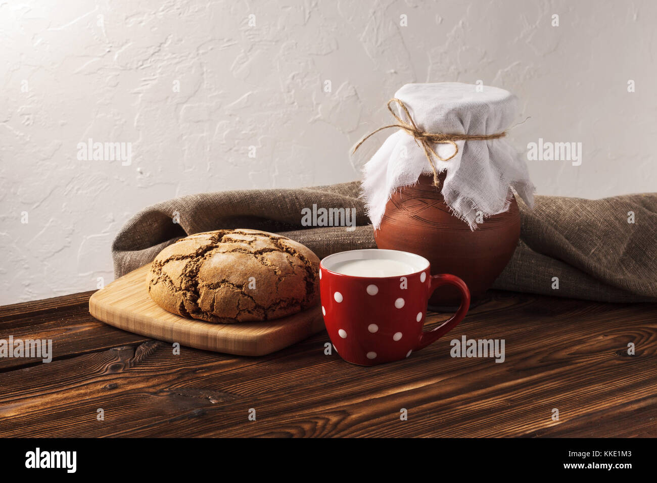 Hygge russo prima colazione Foto Stock