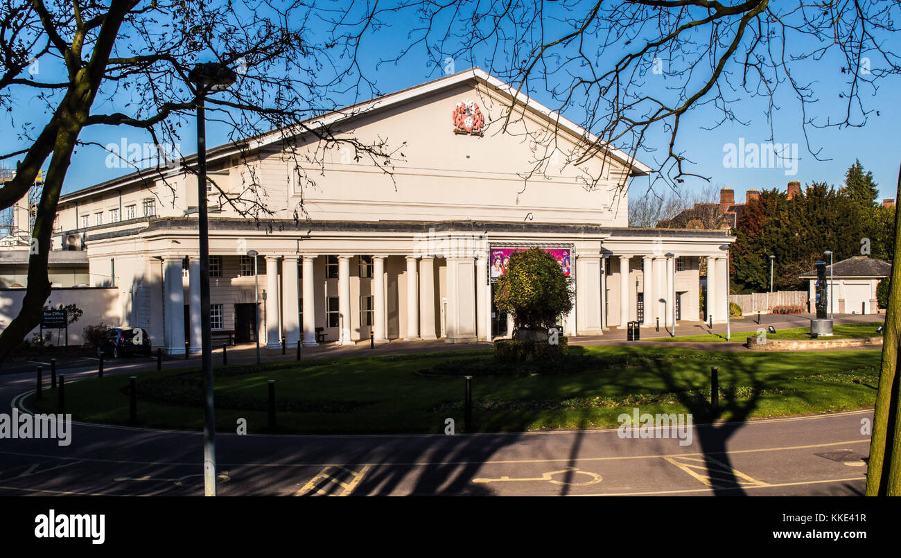 Victoria Park e de Montfort Hall, Leicester Foto Stock