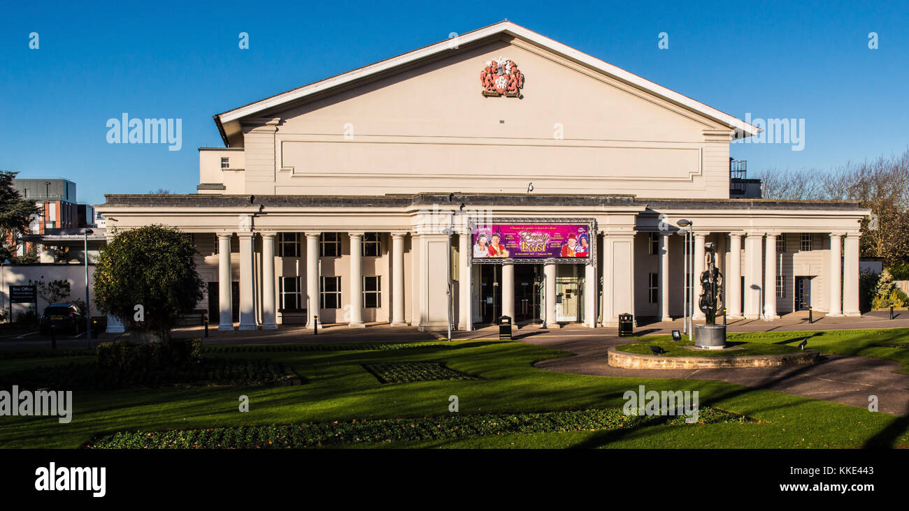 Victoria Park e de Montfort Hall, Leicester Foto Stock