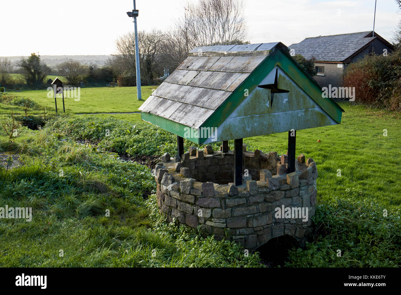 Piccolo coperchio ben oltre il torrente presso il St brigids santuario County Louth Repubblica di Irlanda Foto Stock