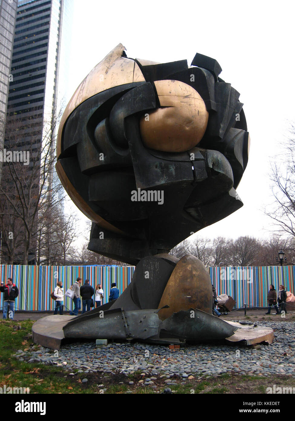 Battery Park sfera Foto Stock