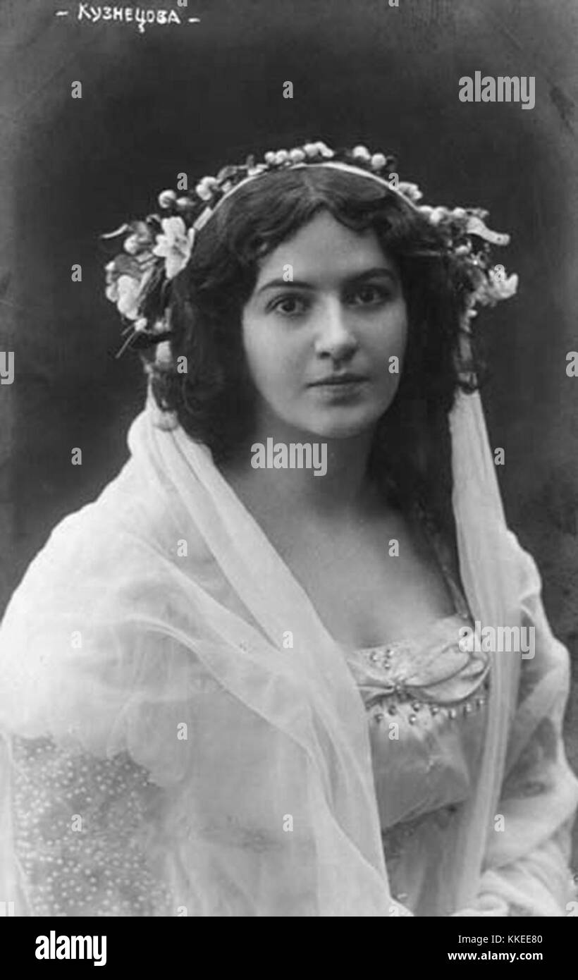 Maria Kuznetsova come Euridice nel 1911 Foto Stock