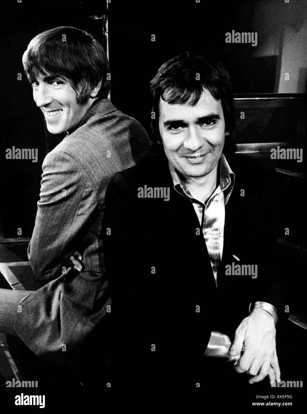 Peter Cook Dudley Moore Buona sera 1974 Foto Stock