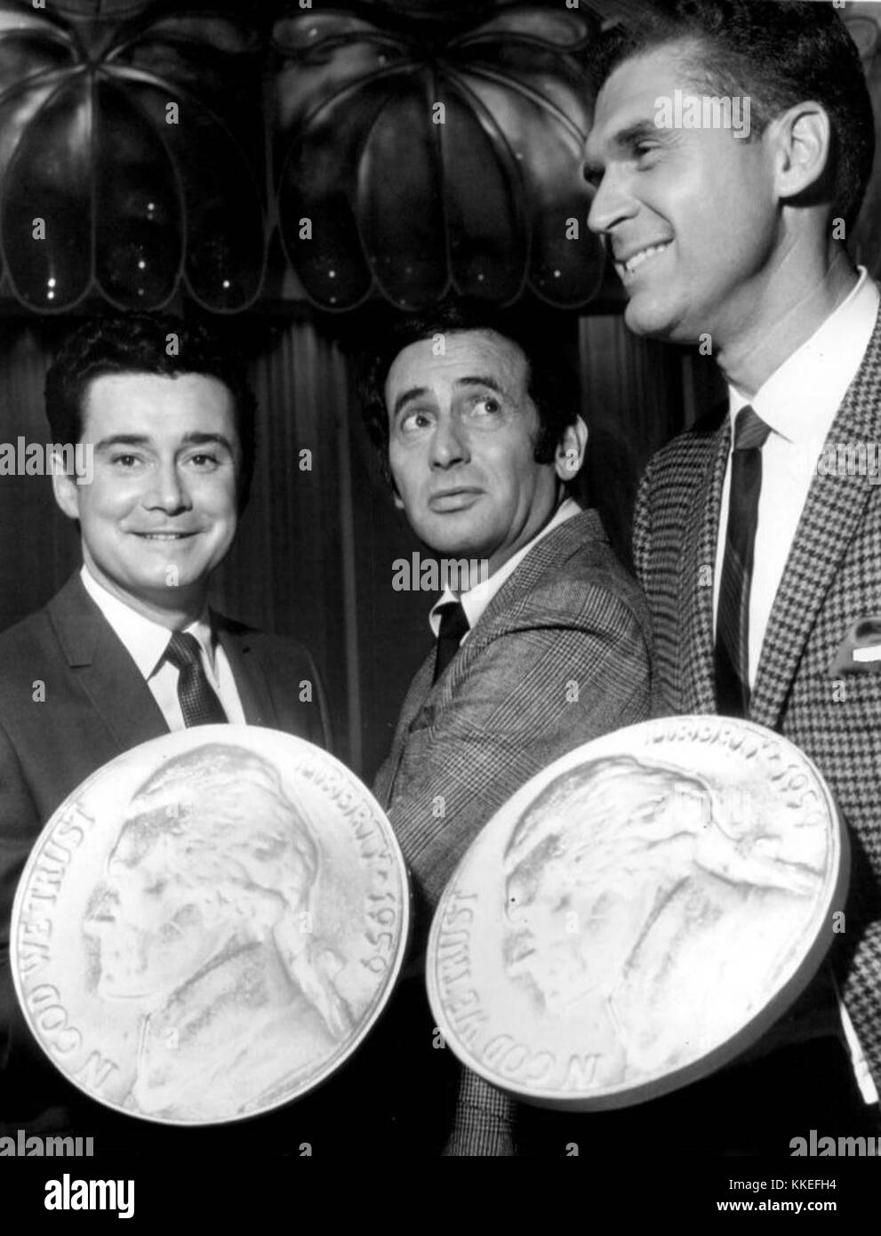 Regis Philbin Joey Bishop Johnny Mann Joey Bishop Show 1969 Foto Stock