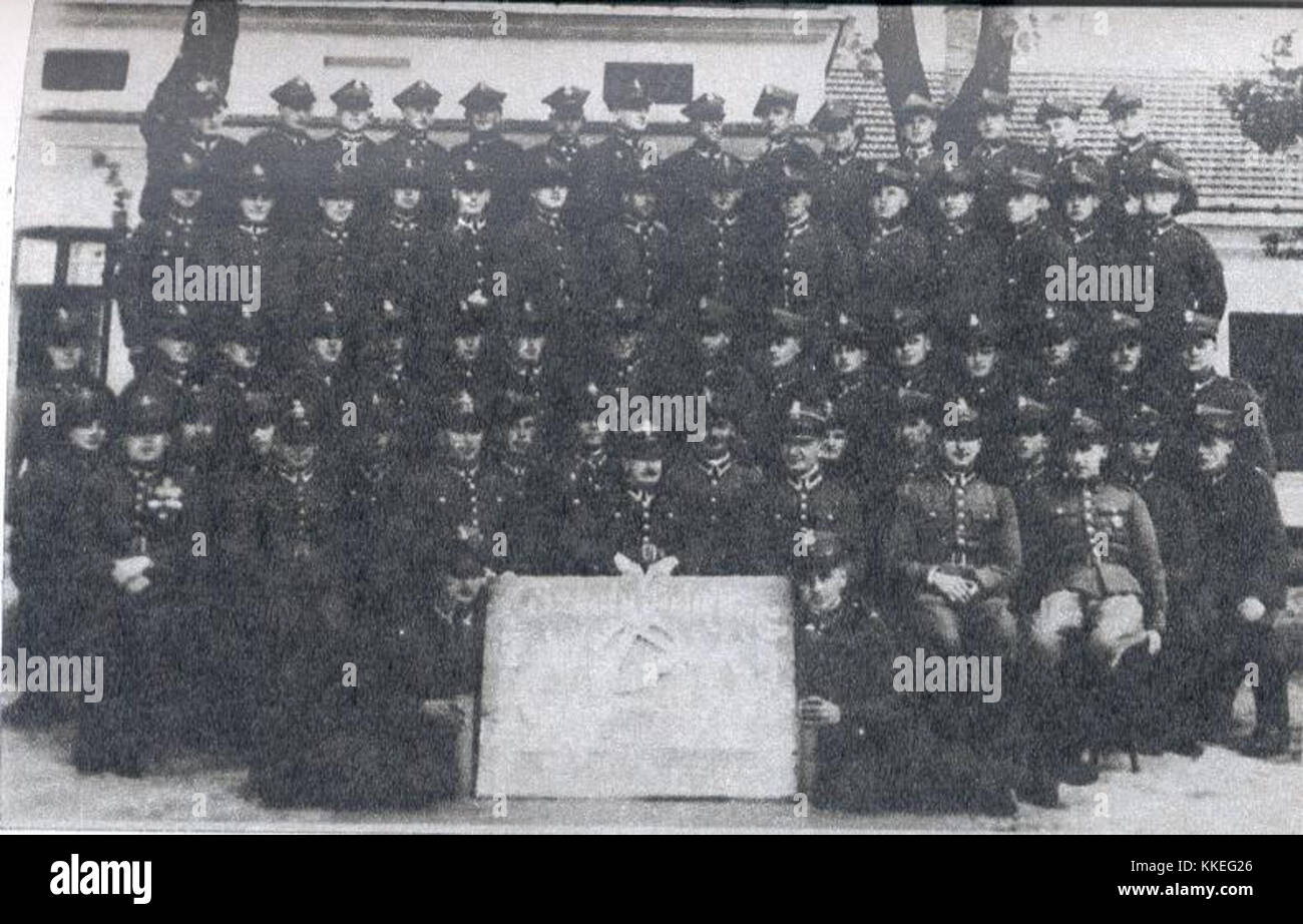 Szkoly Sluchacze podoficerskiej 2 Dywizjonu w 1936 r Foto Stock