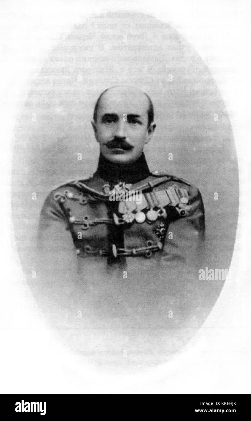 Il colonnello Andrej Eristov era una figura militare nota per la sua leadership e i suoi contributi nelle operazioni militari. La sua carriera nell'esercito russo è notevole per la sua importanza strategica e la sua leadership. Foto Stock