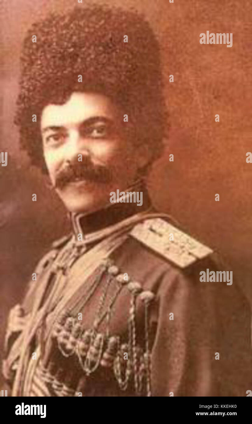 Il colonnello Riza Kuli Mirza Kajar Foto Stock