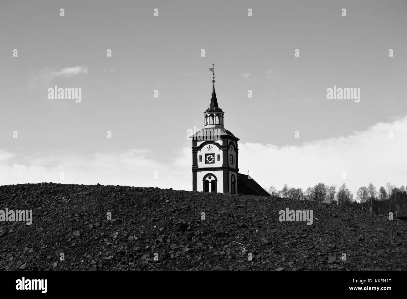 Norvegese Chiesa retro Foto Stock