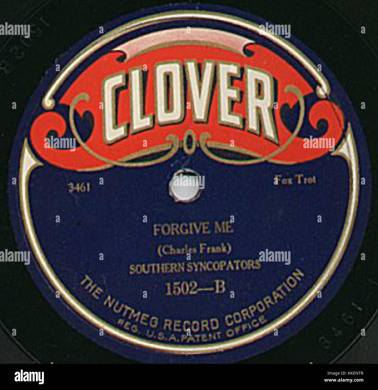 CloverRecord si riferisce probabilmente a un'etichetta discografica o a una pubblicazione musicale storica, associata a un genere o artista specifico, ma sono necessari ulteriori chiarimenti per un contesto preciso. Foto Stock