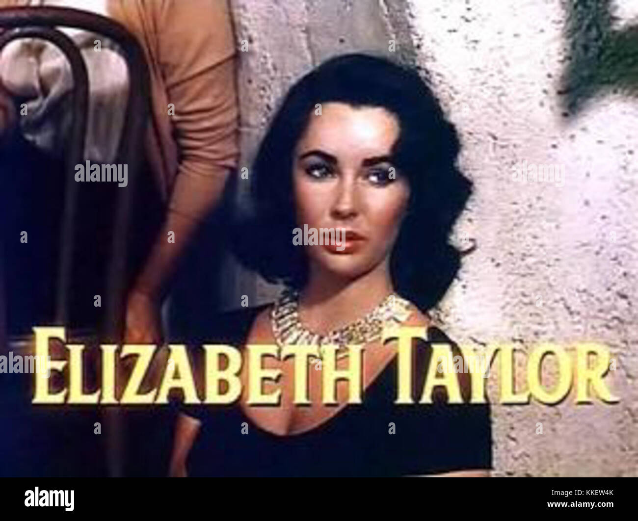 Elizabeth Taylor nell'ultima volta ho visto il trailer di Parigi Foto Stock