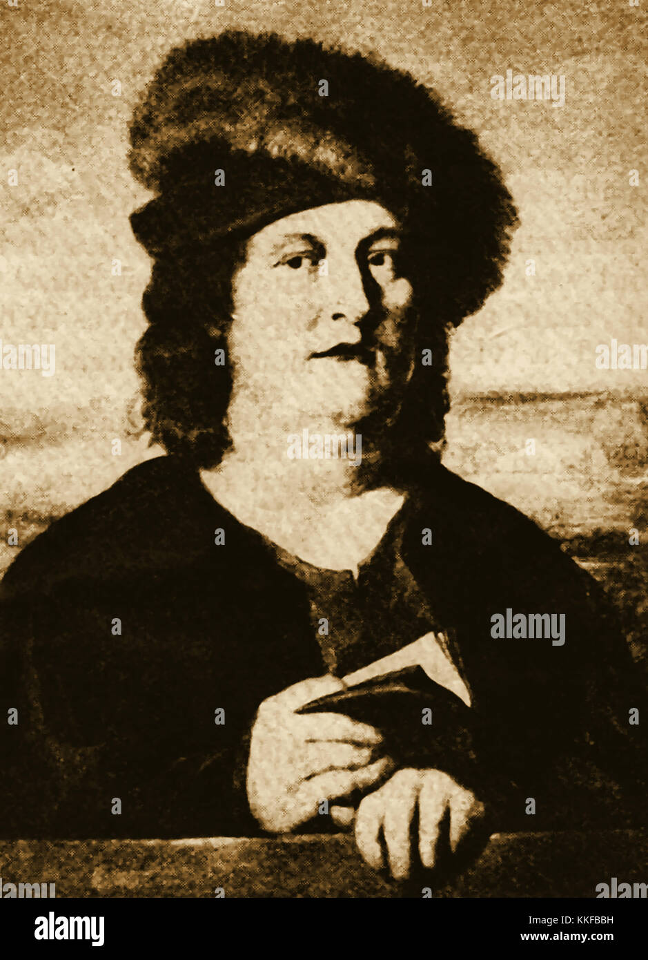 Paracelso (Philippus Aureolus Theophrastus Bombastus von Hohenheim) nato semplicemente Theophrastus von Hohenheim - Swiss nato medico, alchimista, astronomo e astrologo del Rinascimento tedesco. circa 1493- 1541 - Nello stile del padre di tossicologia Foto Stock