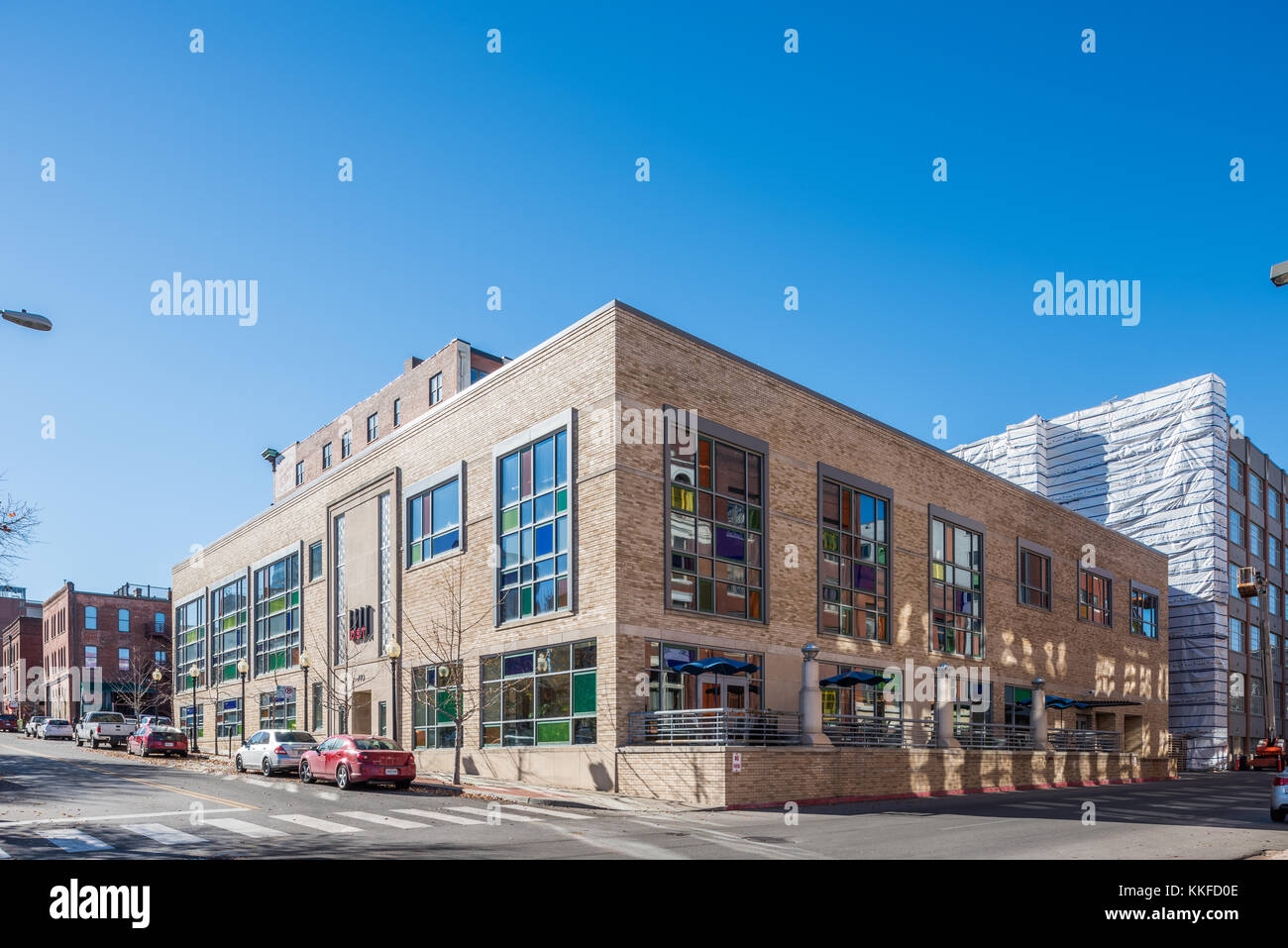DST edificio in centro a Kansas City. Foto Stock