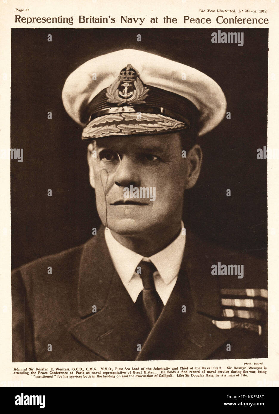 Wester wemyss rosslyn erskine wemyss baron immagini e fotografie stock