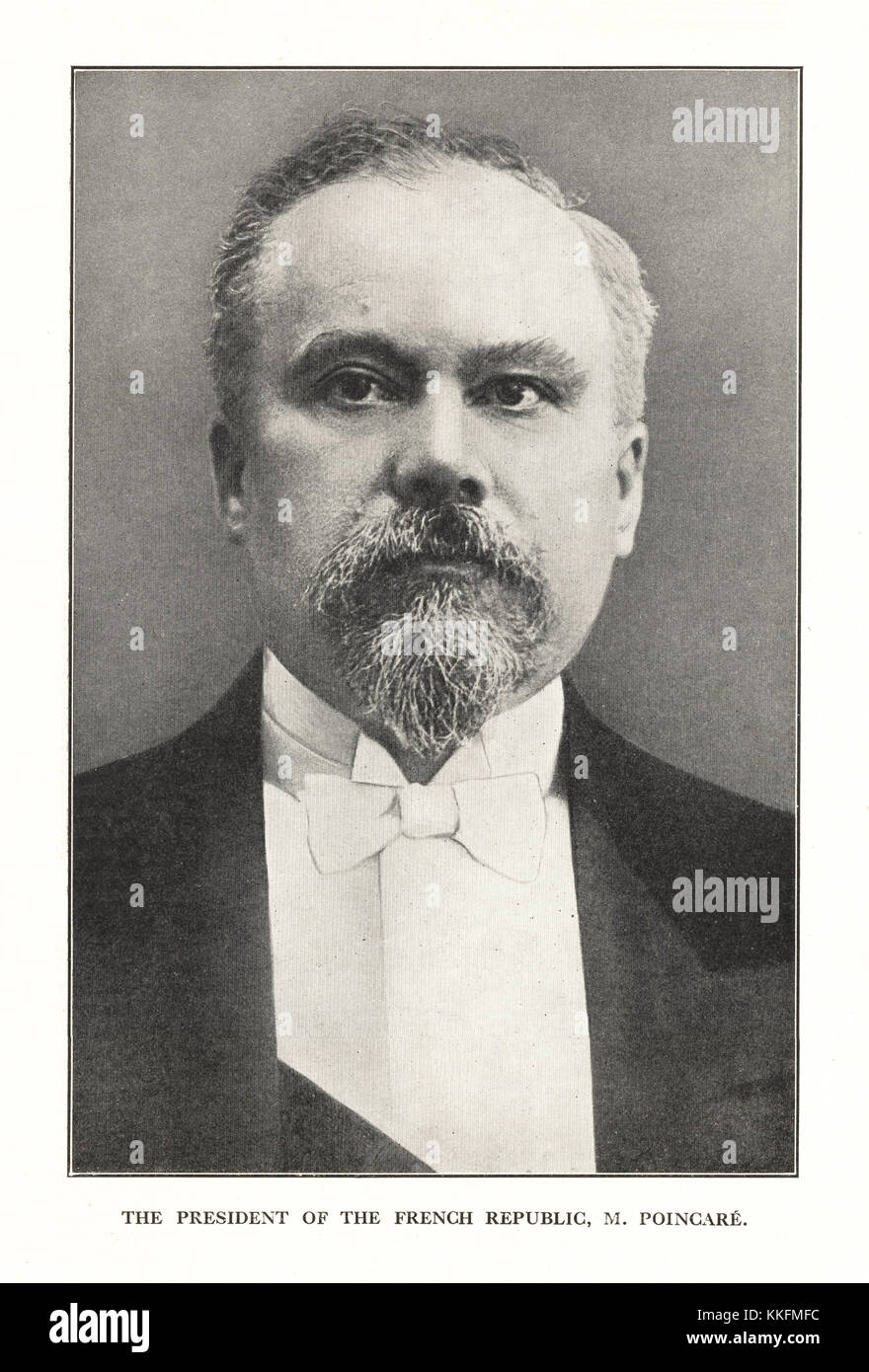 1914 i tempi della storia della guerra Parte 1 Presidente Poincare di Francia Foto Stock